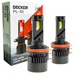 Лампа світлодіодна для фар DECKER LED PL-01 H15 5000K 10000LM 2 шт комплект
