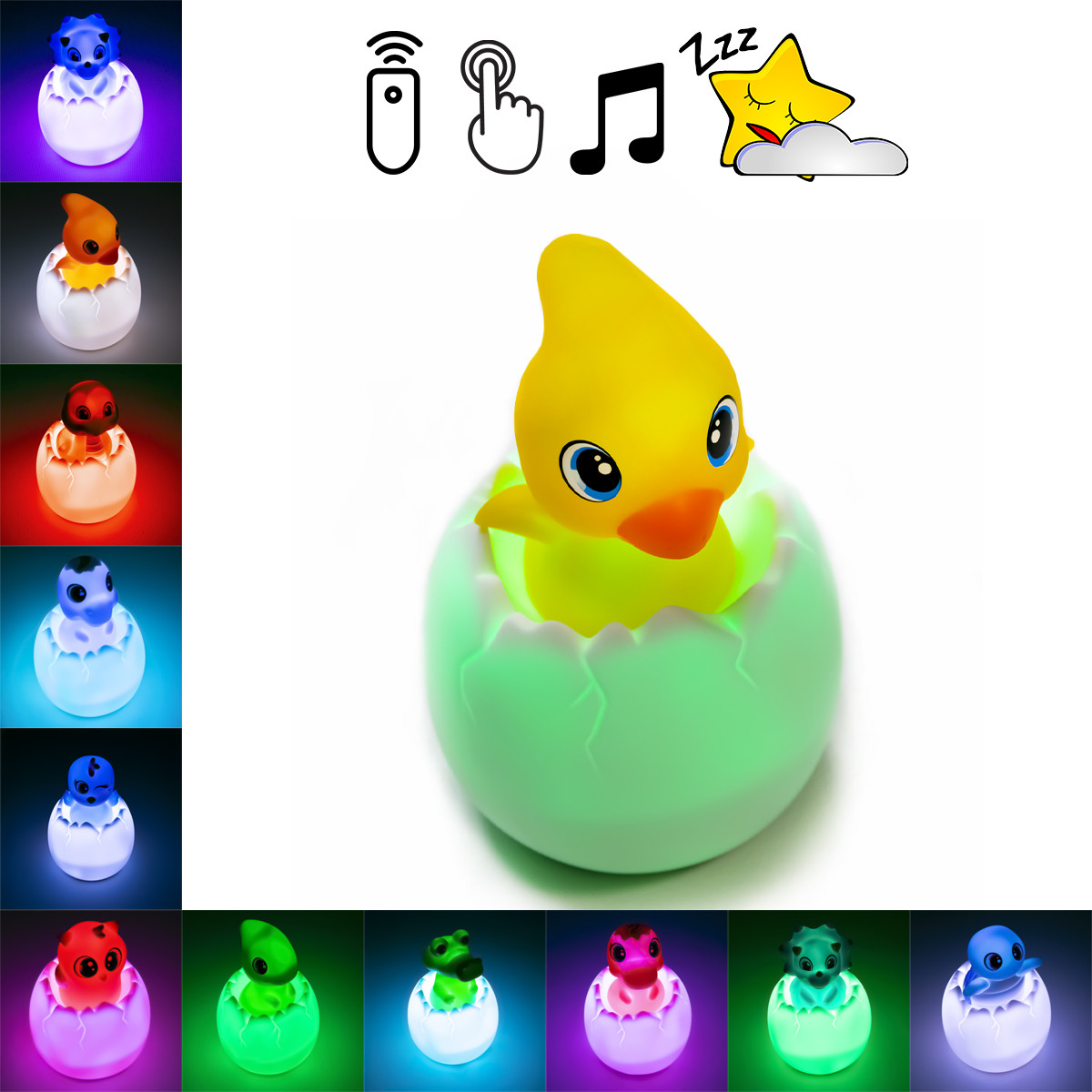 Нічник в дитячу кімнату Egg Ball Animal World LED "Птерозаврик" музичний нічник | детские светильники