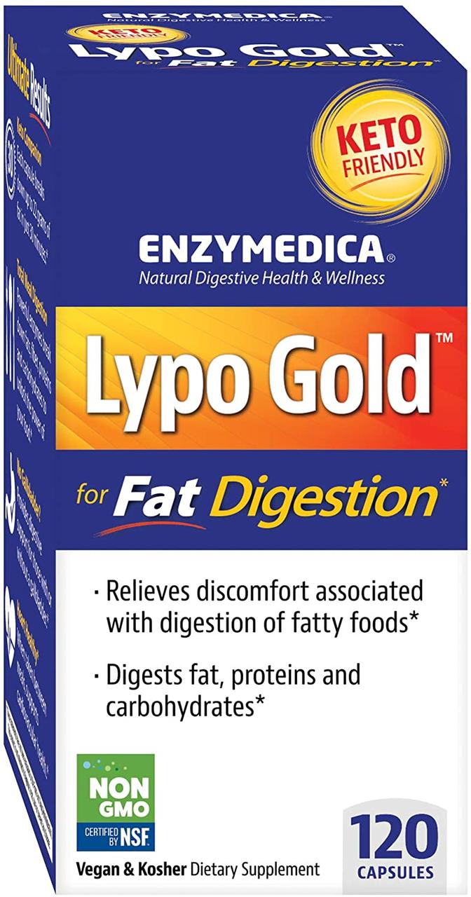 Enzymedica Lypo Gold For Fat Digestion 120 капсул (4384303889)