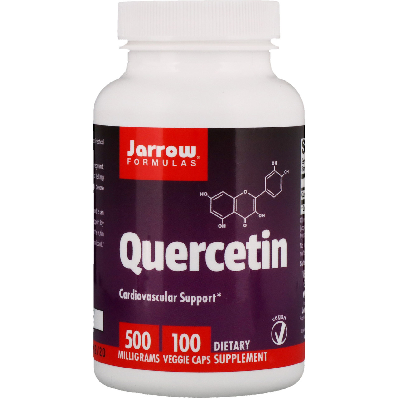 Jarrow Formulas Quercetin 500 mg 100 капсул (4384303893)