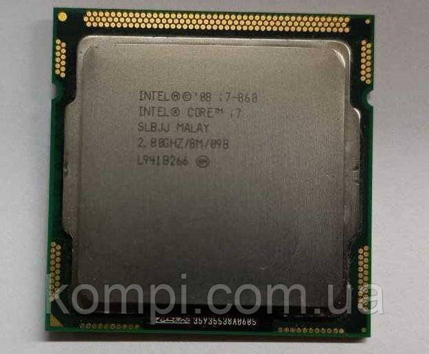 Процесор Intel Core i7-860 s1156 (2.8GHz/8MB/5GT/s,Soket 1156,tray,б/у)