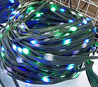 Гірлянда діод на проволоці 50м 500Led 8 Режимів IP44 для домашнього або вуличного освітлення RD-216 Колір ламп-Мікс, фото 2