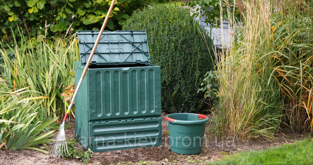 Компостер Eco-King green 400 л GRAF (конструкція розбірна, колір ...