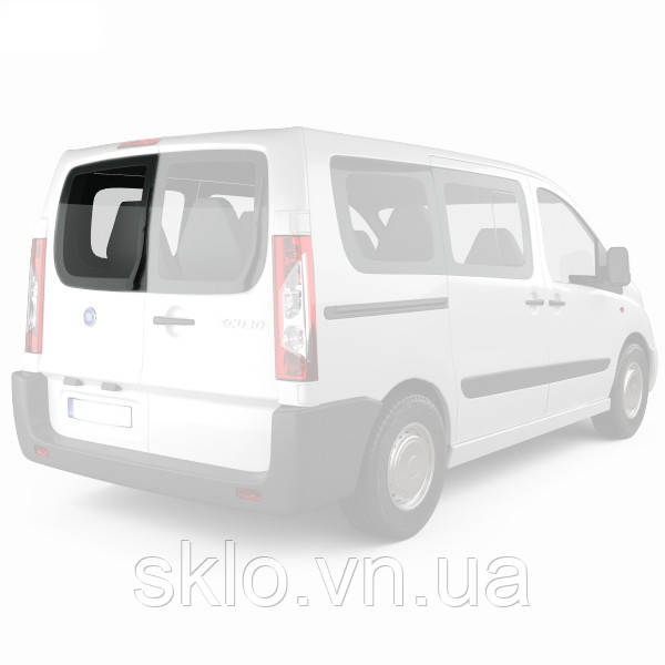 Заднє скло Peugeot Expert (06-) Ліве на розпашні двері Без електрообогрева (Пежо Експерт)