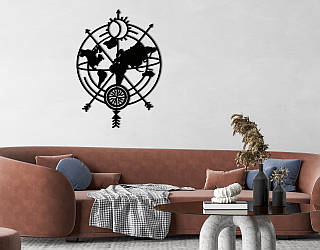 Декоративне панно Глобус компас