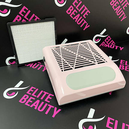 Настільна витяжка для манікюру SIMEI 858-8 (рожева), фото 1