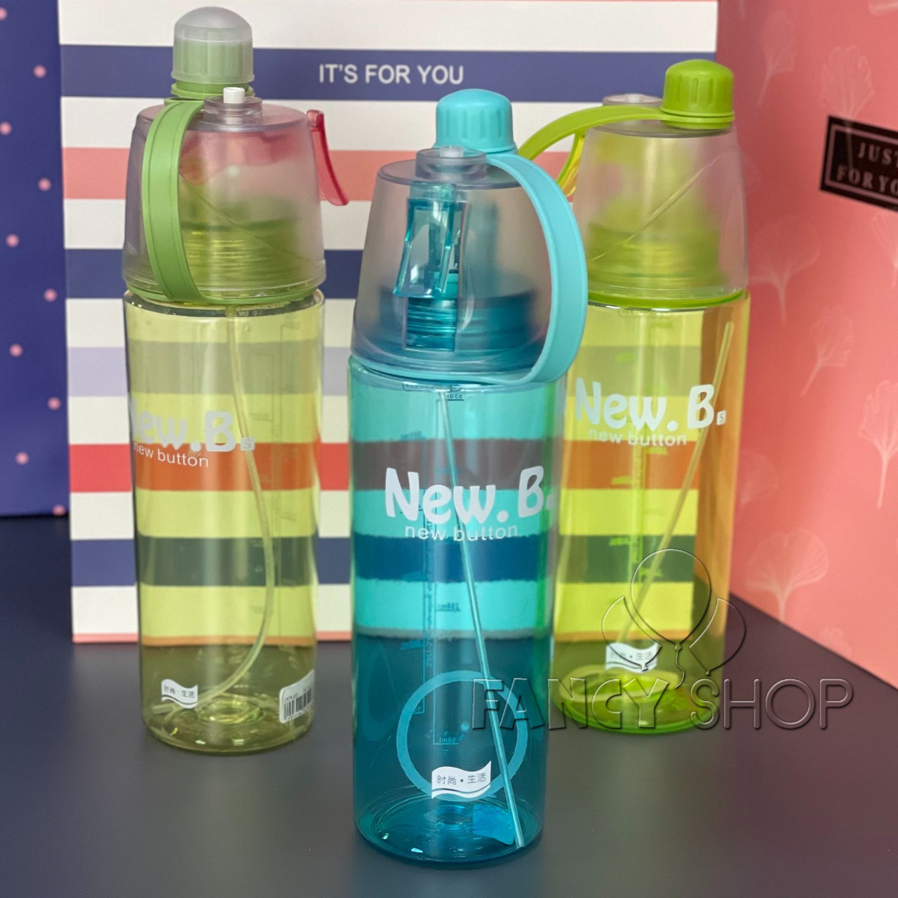 Пляшка для води "Спортивна, аерозоль", мікс, Бутылка для воды "Спортивная", фото 1