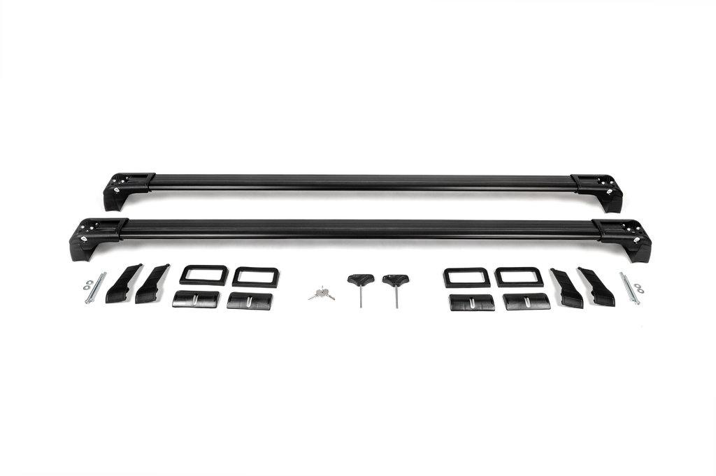 Поперечены в штатні місця (2 шт) Чорний для Volkswagen T6 2015↗, 2019↗ рр.
