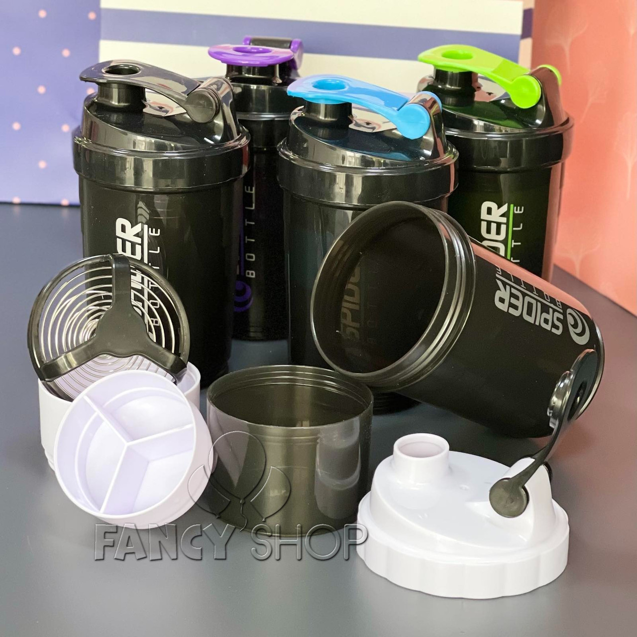 Пляшка - шейкер для води "Спортивна", мікс, Бутылка для воды "Спортивная", фото 1