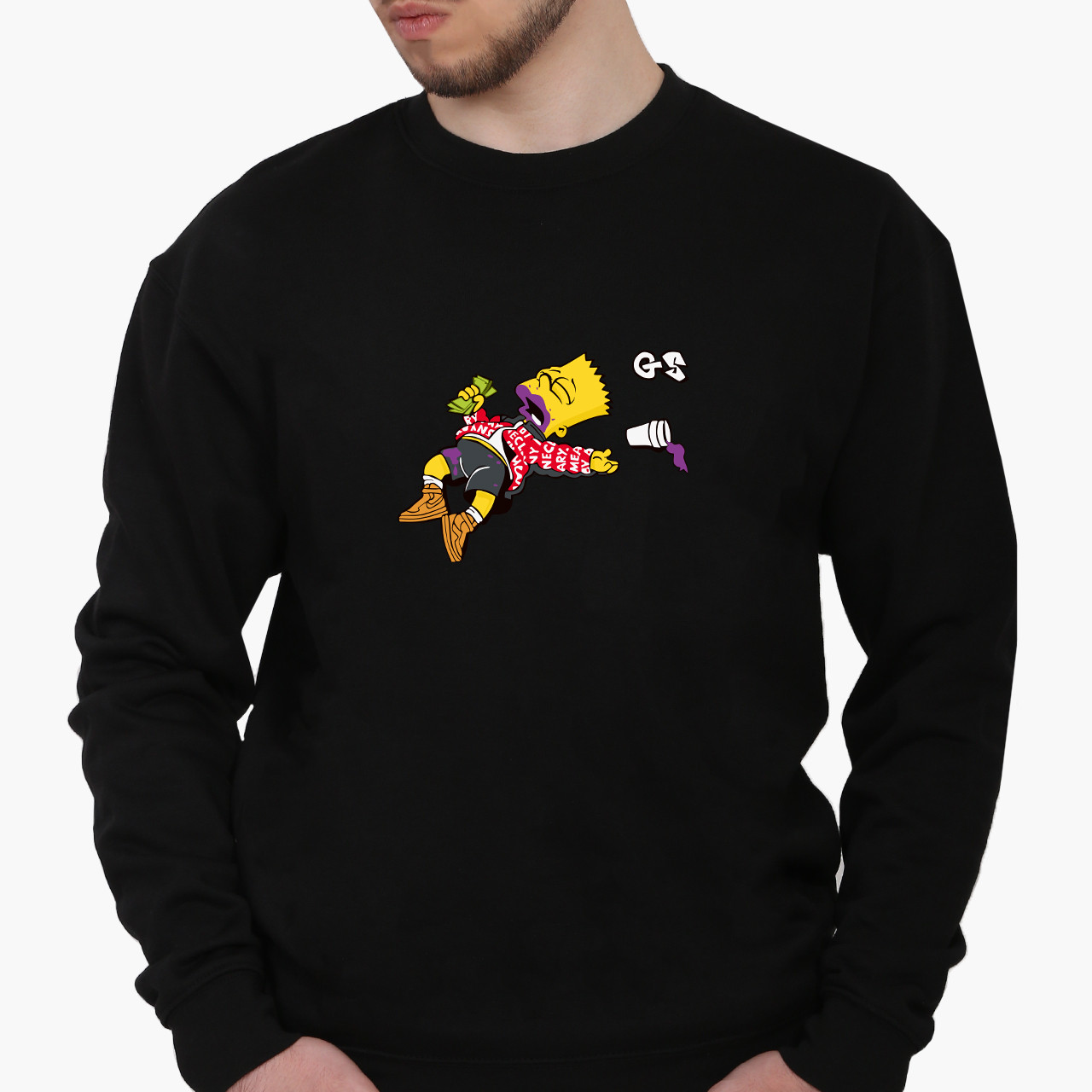 Світшот, реглан, кофта чоловічий Не сьогодні (Not Today), світшот з принтом Прикольні написи, фото 1