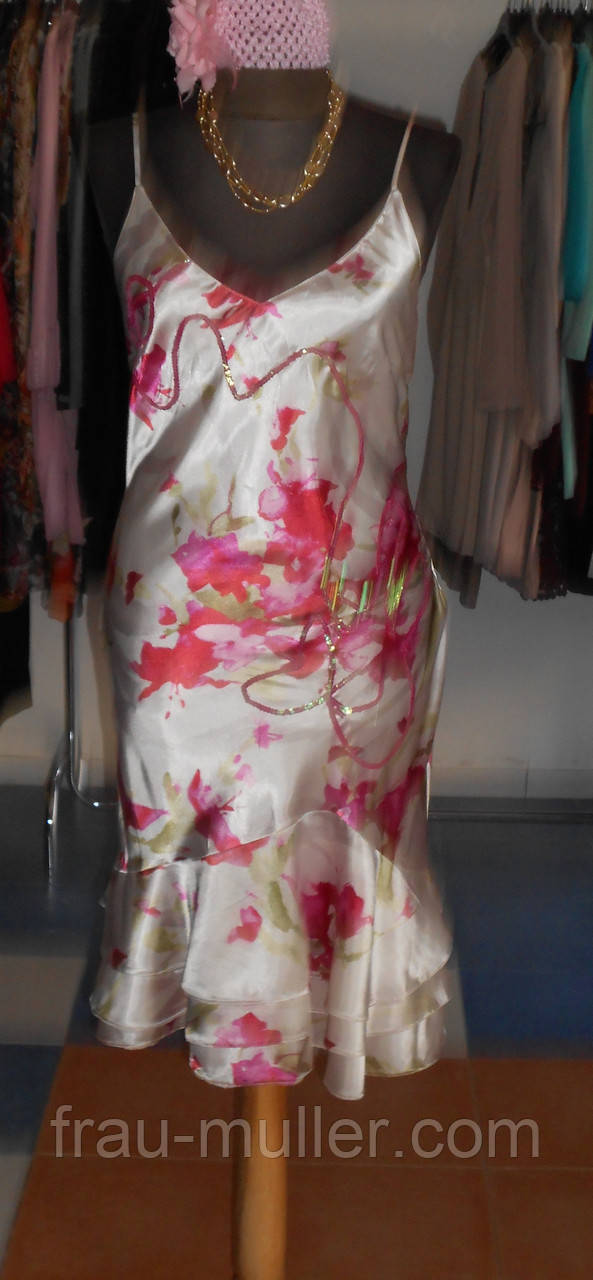 Ошатне плаття з шовку з яскравим квітковим малюнком Kaprizz