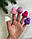 Шапочки в'язані декоративні, фіолетові 25 шт., фото 2