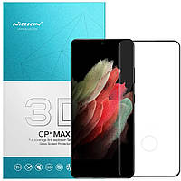 Захисне скло Nillkin 3D CP+ Max для Samsung Galaxy S21 Ultra заокруглені краї