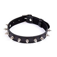 БДСМ ошейник с шипами - Черный Садо-мазо