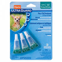 Хартц Hartz для собак и щенков весом от 2,5 до 6 кг капли от блох и клещей, упаковка 3 пипетки