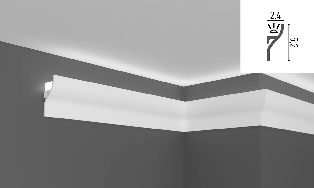 Молдинг з полістиролу Grand Decor KH 906,ліпний декор з полістиролу.