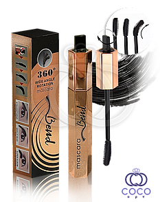Туш для вій об'ємна 360° Wide Angle Rotation Mascara з пензликом-трансформером 9 ml