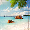 Панно у ванну/ Фотоплитка Тропічний пляж, фото 7
