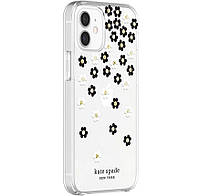 Чехол-накладка KSNY Protective Hardshell Case for iPhone 12 Mini, Scattered Flowers Black (KSIPH-151-SFLBW)