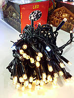 Гірлянда вулиця 100LED (RD-7096) 10м (Ø 3,3) (флеш) (контрол.220V)+удлен. Провід-Чорний, Колір ламп-Теплий (20), фото 3