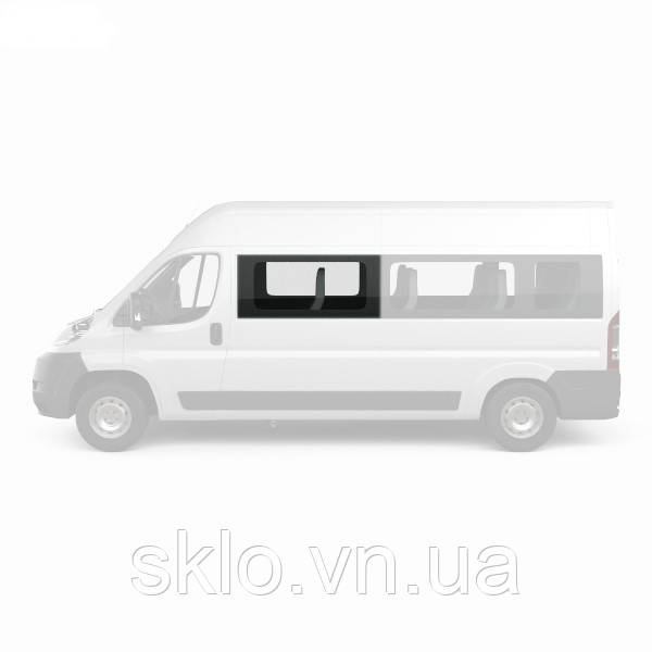 Бокове скло Fiat Ducato III (06-) Переднє салонне Ліве на Середню і Довгу базу