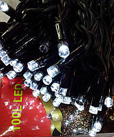 Гірлянда вулиця 100LED (RD-7094) 10м (Ø 3,3) (флеш) (контрол.220V)+удлен. Провід-Чорний, Колір ламп-Білий (20), фото 2