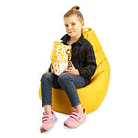 Кресло груша мешок детское Prolisok желтый 60х80 (S) Oxford PU 600d