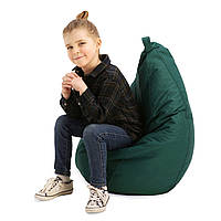 Кресло груша мешок детское Prolisok зеленый 60х80 (S) Oxford PU 600d