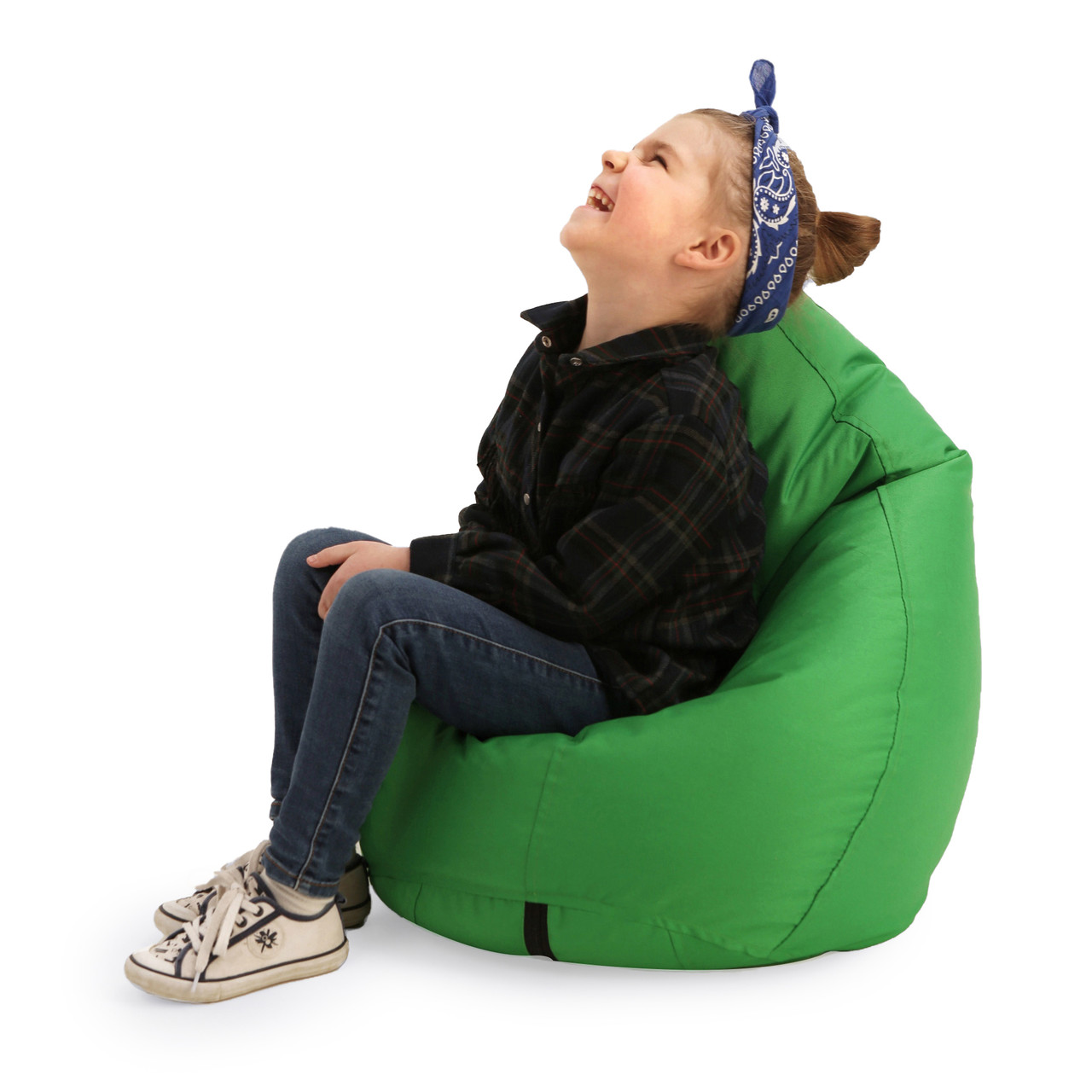 Кресло груша мешок детское Prolisok трава 60х80 (S) Oxford PU 600d - фото 1 - id-p1513904952