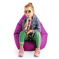 Кресло груша мешок детское Prolisok фиолетовый 60х80 (S) Oxford PU 600d