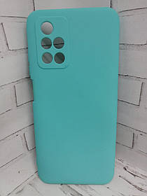 Чохол для Xiaomi Redmi 10 накладка бампер протиударний Silicone Cover бірюзовий