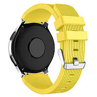 Силиконовый ремешок Watchbands Galaxy для Samsung Gear S3 Frontier / Samsung Gear S3 Classic жёлтый