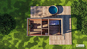 Будівництво мінібані для дачі 6х3 м. під ключ