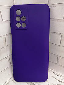 Чохол для Xiaomi Redmi 10 накладка бампер протиударний Silicone Cover фіолетовий