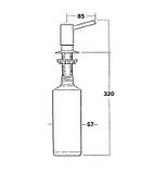 Дозатор (диспенсер) для рідкого мила McAlpine HC20-SN..., фото 2