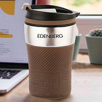 Термокружка вакуумная из нержавейки 250мл для кофе и чая Edenberg EB-630 Термо чашка металлическая термос