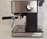 Кавомашина Crownberg CB-1565 1000 Вт напівавтоматична з капучинатором, професійна кавоварка для дому, фото 3