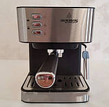 Кавомашина Crownberg CB-1565 1000 Вт напівавтоматична з капучинатором, професійна кавоварка для дому, фото 6