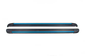 Бокові пороги Maya Blue (2 шт., алюміній) для Chery Tiggo 7 2020-2024 рр