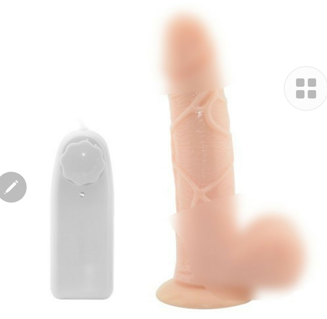 Фалос на присоску з вібрацією й обертанням (L size)  Супер шоп