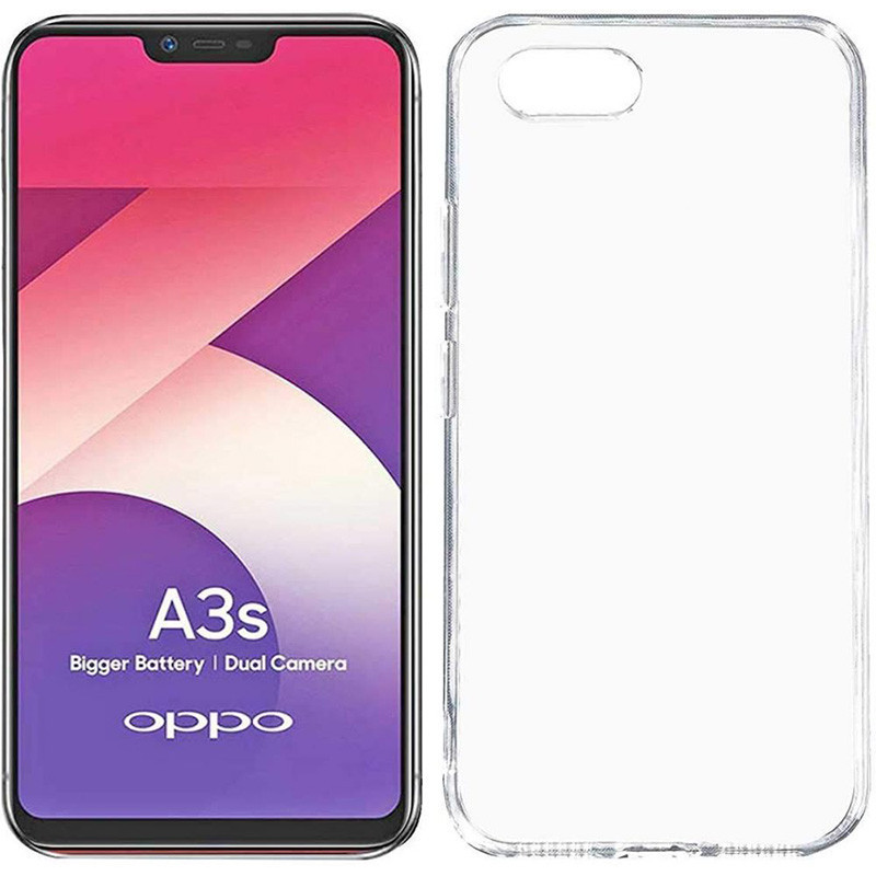 TPU чехол Epic Transparent 1,0 mm для OPPO A5 / A3S / AX5 / R15-NEO