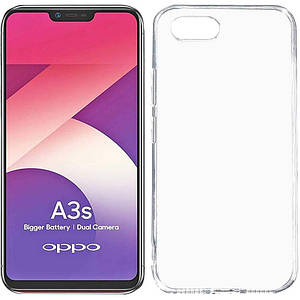 TPU чехол Epic Transparent 1,0 mm для OPPO A5 / A3S / AX5 / R15-NEO