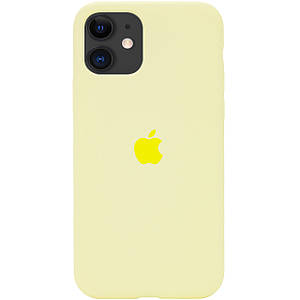 Чохол Silicone Case Full Protective (AA) для Apple iPhone 11 (6.1") Жовтий / Mellow Yellow
