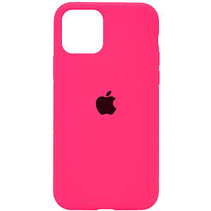 Уцінка Чохол Silicone Case Full Protective (AA) для Apple iPhone 11 Pro (5.8") Естетичний дефект / Рожевий / Barbie pink