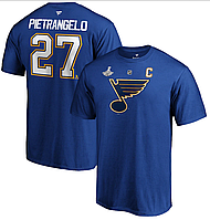 Мужская футболка Fanatics (S-размер) НХЛ St. Louis Blues именная 27 Alex Pietrangelo