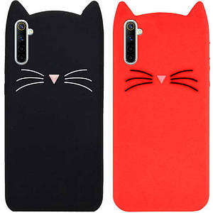 Силіконова накладка 3D Cat для Realme 6 Pro