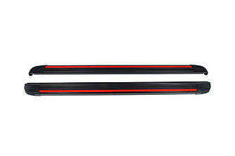 Бокові пороги Maya Red (2 шт., алюміній) для Chery Tiggo 7 2020-2024 рр