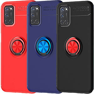 TPU чехол Deen ColorRing під магнітний тримач (opp) для Oppo A52 / A72 / A92