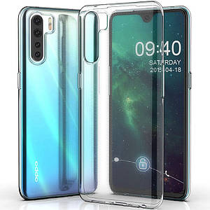 TPU чехол Epic Transparent 1,0 mm для Oppo A91 / Reno 3
