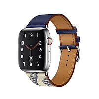 Ремешок ANT-STORE Hermes Single Tour на Apple Watch кожаный L42/44 Enere/Beton (523)